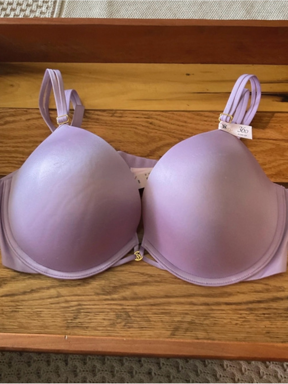 Victoria's Secret Light Purple Molded T-Shirt Bra size 36D NWT - Picture 2 of 9